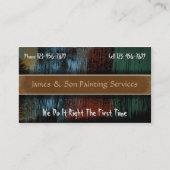 Professioneel Visitekaartje van de Painter Contrac (Voorkant)