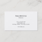 Professioneel Visitekaartje van koolstofvezel (Achterkant)