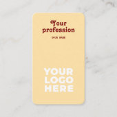 Professioneel Visitekaartje voor ondernemers (Voorkant)