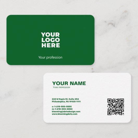 Professioneel Visitekaartje voor ondernemers (Voorkant / Achterkant)