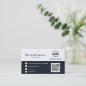 Professioneel voeg je Logo QR-code toe Aangepaste  Visitekaartje (Staand voorkant)