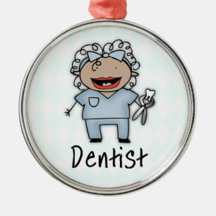 Professioneel Vrouw Metalen Ornament