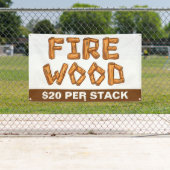 Professioneel vuurhout voor verkoop op maat spandoek (Insitu)