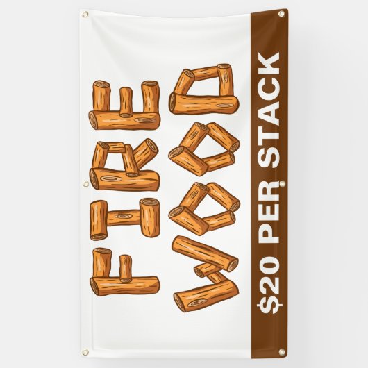 Professioneel vuurhout voor verkoop op maat spandoek (Verticaal)