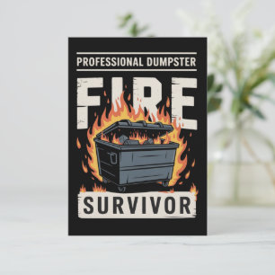 Professioneel vuurwerk overlever Funny Werk Kaart