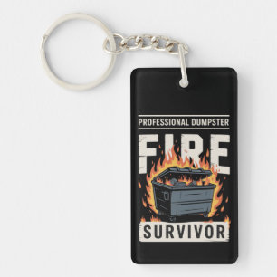 Professioneel vuurwerk overlever Grappig Werk Sleutelhanger