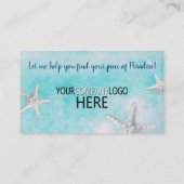 Professioneel winkelwagentje visitekaartje (Achterkant)