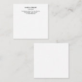 Professioneel Wit Minimalistisch Eenvoudig Creatie Notitiekaartje (Voorkant / Achterkant)