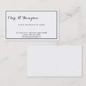 Professioneel wit & modern visitekaartje (Voorkant / Achterkant)