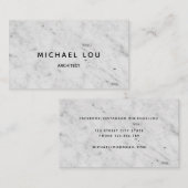 Professioneel, wit, modern visitekaartje (Voorkant / Achterkant)