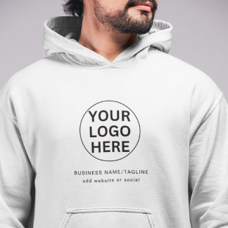 Professioneel Zakelijk Logo & Gebrandmerkt Tekst U Hoodie
