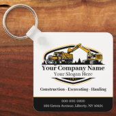 Professioneel Zwaar Materiaalbouwbedrijf Sleutelhanger (Voorkant)