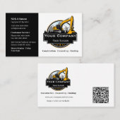 Professioneel Zwaar Materiaalbouwbedrijf Visitekaartje (Voorkant / Achterkant)