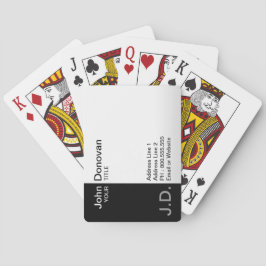 professioneel zwart-wit (monogrammed) speelkaarten