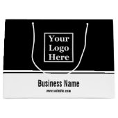 Professioneel zwart-wit, uw Logo hier Groot Cadeauzakje (Voorkant)