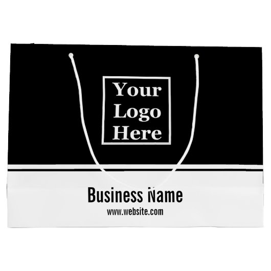 Professioneel zwart-wit, uw Logo hier Groot Cadeauzakje (Achterkant)