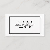 Professioneel zwart-wit visitekaartje (Voorkant)