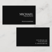 Professioneel zwart-wit visitekaartje (Voorkant / Achterkant)