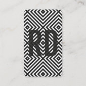 Professioneel zwart-wit visitekaartje (Achterkant)