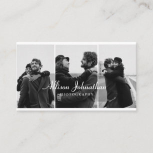 Professionele 3 fotoscriptfotografie visitekaartje