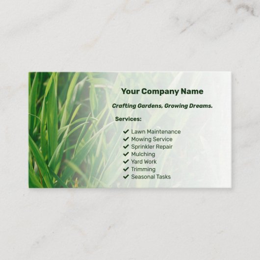 Professionele Aangepaste Foto met QR Code Landscap Visitekaartje (Voorkant)