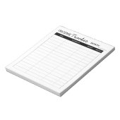 Professionele aangepaste inkomstentracker voor bed notitieblok (Gedraaid)