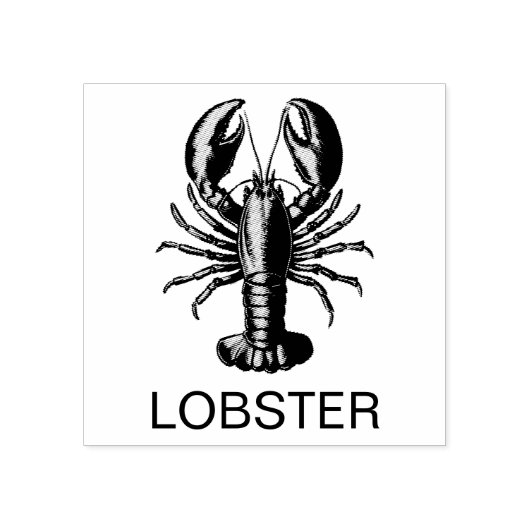 Professionele aangepaste kreeft bruiloft maaltijd  	rubberstempel (Afrduk)