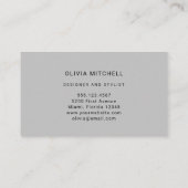 Professionele aangepaste Logo | Eenvoudig en minim Visitekaartje (Achterkant)