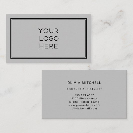Professionele aangepaste Logo | Eenvoudig en minim Visitekaartje (Voorkant / Achterkant)