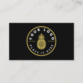 Professionele aangepaste Logo moderne zwarte socia Visitekaartje (Voorkant)