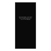 Professionele aangepaste Logo | Prijslijstservices Reclamekaart (Achterkant)