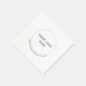 Professionele aangepaste Logo Servet (Hoek)