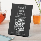 Professionele aangepaste QR-code Business Logo Tex Reclamebord Met Voetstuk (Insitu)