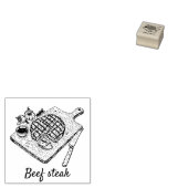 Professionele Aangepaste Rundvlees Steak Wedding M Rubberstempel (Gestempeld)