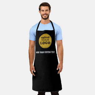 Professionele aangepaste slogan Business Logo Zwar Schort