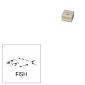 Professionele aangepaste vis bruiloft maaltijd keu 	rubberstempel (Gestempeld)