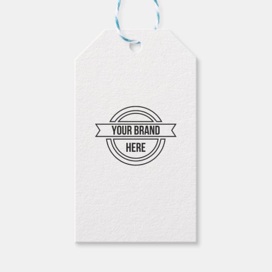 Professionele aangepaste zakelijke Logo Cadeaulabel (Voorkant)