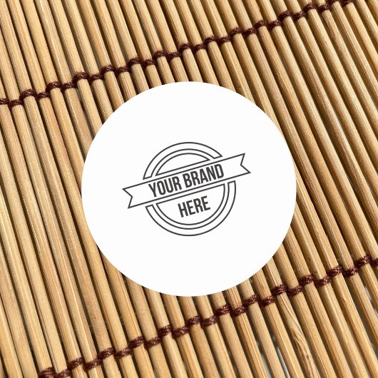 Professionele aangepaste zakelijke Logo Ronde Sticker