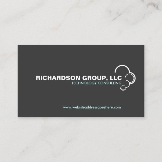 Professionele Abstracte Cloud Logo Visitekaartje (Voorkant)