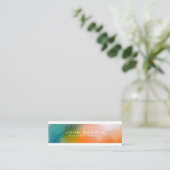 Professionele Abstracte Kunst Creatieve Moderne Vl Mini Visitekaartje (Staand voorkant)