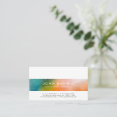 Professionele Abstracte Kunst Creatieve Moderne Vl Visitekaartje (Staand voorkant)