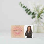 Professionele Abstracte ZandspiraalSjabloon Visitekaartje (Staand voorkant)