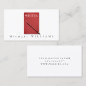 Professionele afdekking met rode stijl visitekaartje (Voorkant / Achterkant)