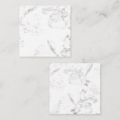 Professionele afspraak & vierkante Visitekaartjes Afsprakenkaartje (Voorkant / Achterkant)