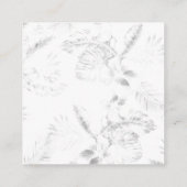 Professionele afspraak & vierkante Visitekaartjes Afsprakenkaartje (Achterkant)