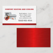 Professionele airconditioningverwarming visitekaartje (Voorkant / Achterkant)