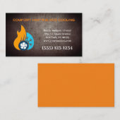 Professionele airconditioningverwarming visitekaartje (Voorkant / Achterkant)