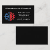 Professionele airconditioningverwarming visitekaartje (Voorkant / Achterkant)