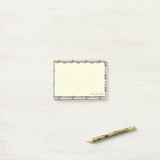 Professionele apotheker ・ Aangepast Post-it® Notes (Op bureau)