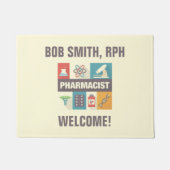 Professionele apotheker Iconisch ontworpen Deurmat (Voorkant)